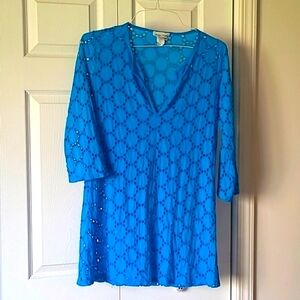 Jordan Taylor Eyelet Swim Cover Up Size Medium